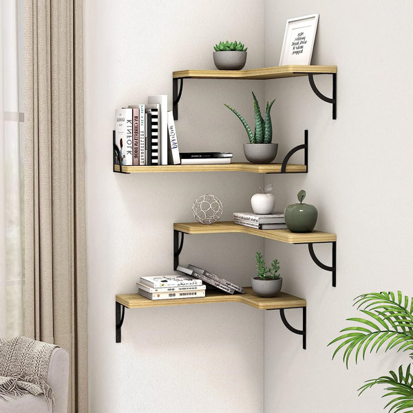 17 Stories 4 Piece Corner Shelf Wayfair